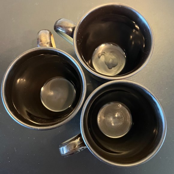 Set of 3 PFALTZGRAFF Galaxy Blue Handcrafted Stoneware Mugs with Reactive Glaze - Picture 6 of 8